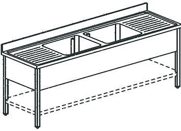 Ванна моечная Apach Chef Line L2S247-652W
