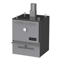 Печь-мангал Vesta M25 (корпус жарочной камеры из черного металла 6 мм)