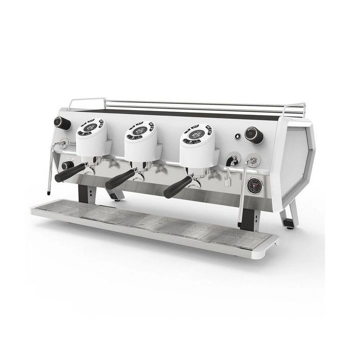 Кофемашина рожковая Sanremo D8 3 высокие группы, Total White, подсветка + Cold Touch, белая