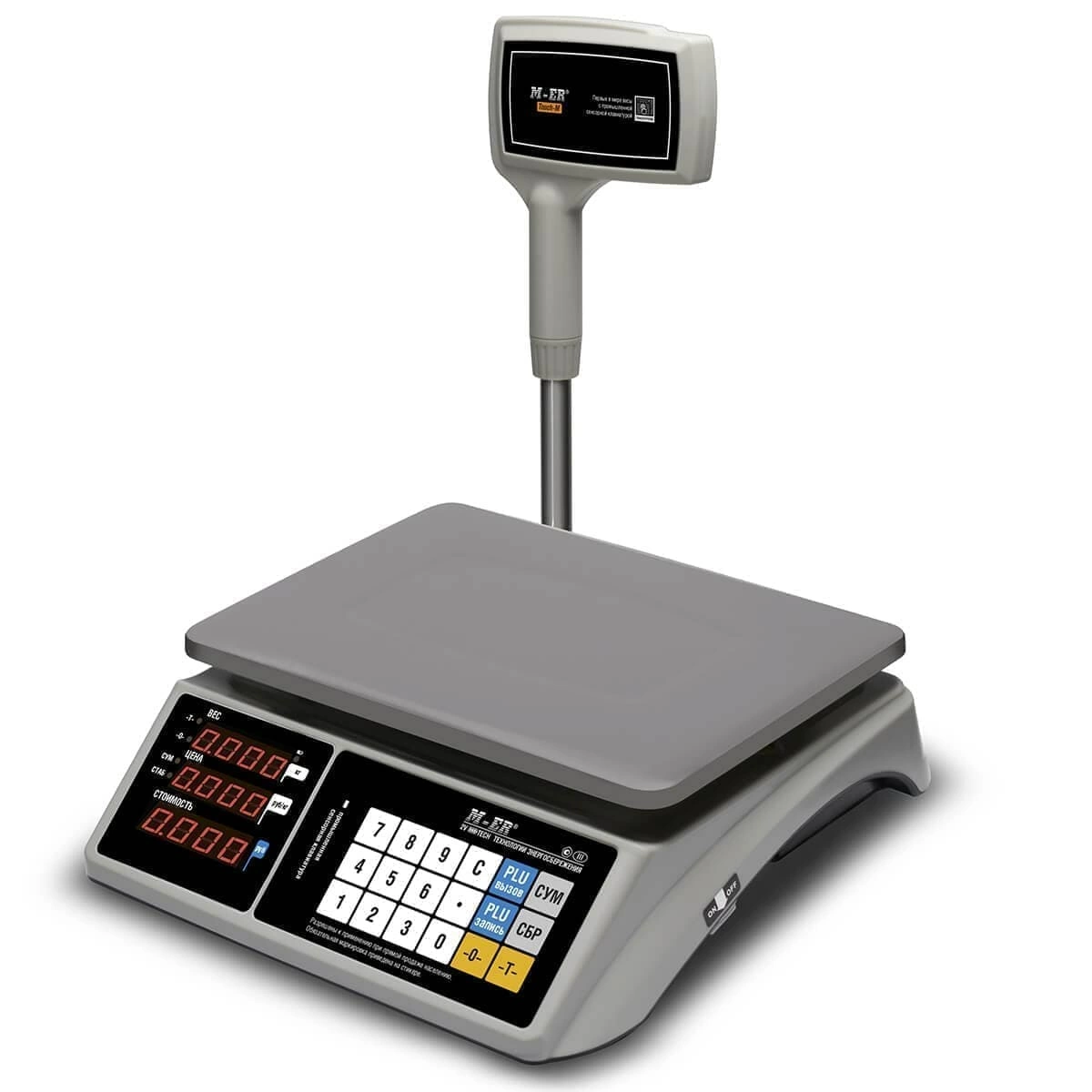 Весы торговые настольные M-ER 328 ACPX-6.1 "TOUCH-M" LED