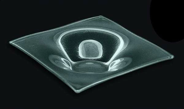 Тарелка 180*180мм прозрачное стекло 3D Glassware | 1818-1908-94-004