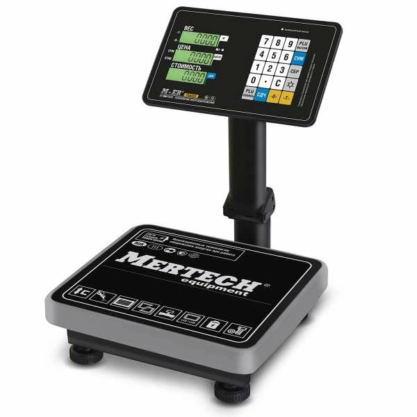 Весы торговые напольные M-ER 333 ACPU-60.20 расчет стоимости LCD