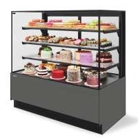 Витрина кондитерская Chilz Vete II KUB LUX 90, Антрацит/Серый матовый (VG033.B7016M)