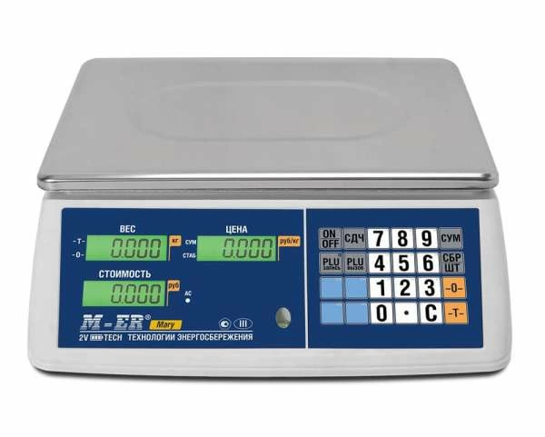 Весы торговые настольные M-ER 223 AC-32.5 "Mary" LCD