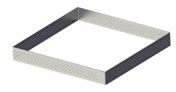 Форма кондитерская "Квадрат" 10*10*3,5см нерж. перфорированная MGSteel | CRSQ1035P