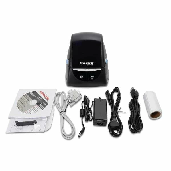 Термопринтер липких этикеток Mertech LP80 EVA RS232-USB Черный