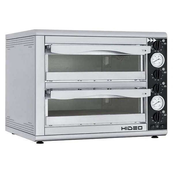 Печь для пиццы Prismafood HIDEO 2/40 GLASS & LIGHT (4 термостата)