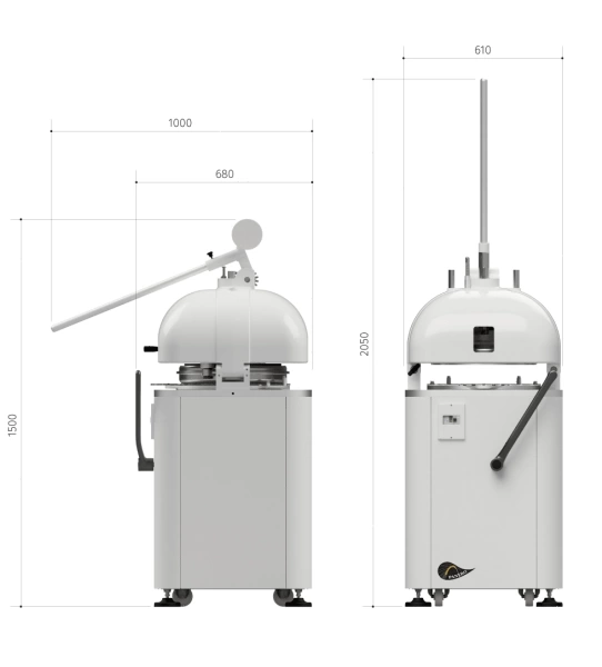 Тестоделитель-округлитель Panero SPA RP M 30