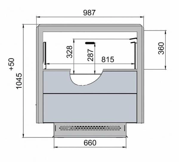 Бонета низкотемпературная Polair Carino 1250-098 LG/М Plug-in 3 класс (..-22/-18°С)