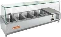 Витрина холодильная для ингредиентов Hicold VRX 1200 стекло (4xGN1/3 + 1xGN1/4)
