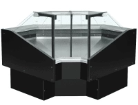 Угловая витрина Rimo Cube Black (Внутренний угол 90 градусов)