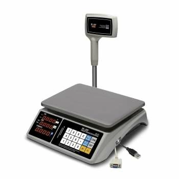 Весы торговые настольные M-ER 328 ACPX-32.5 "TOUCH-M" LED RS232 и USB