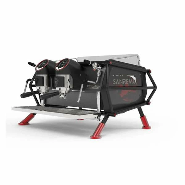 Кофемашина рожковая Sanremo Cafe Racer Naked 2Gr черно-красная