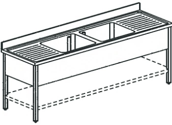 Ванна моечная Apach Chef Line L2S237-552W