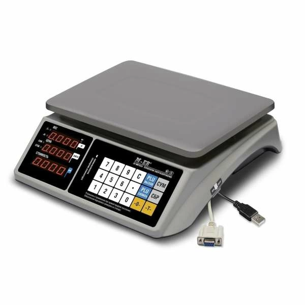 Весы торговые настольные M-ER 328 AC-6.1 "TOUCH-M" LED RS232 и USB
