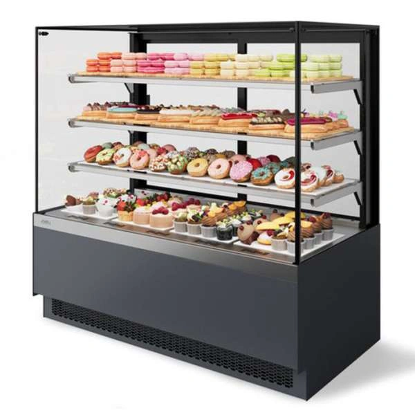 Витрина кондитерская Chilz VETE II KUB LUX 90, металлик, серый (NS-2.VG033.B7016M)