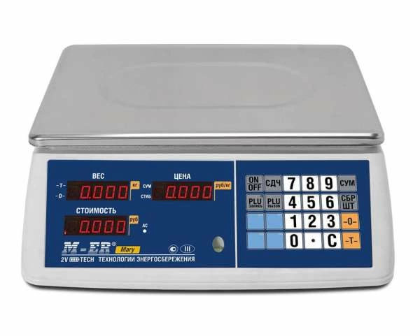 Весы торговые настольные M-ER 223 AC-32.5 "Mary" LED