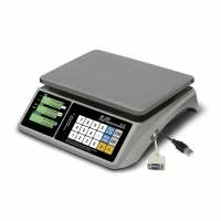 Весы торговые настольные M-ER 328 C-32.5 LCD с RS-232 и USB без АКБ
