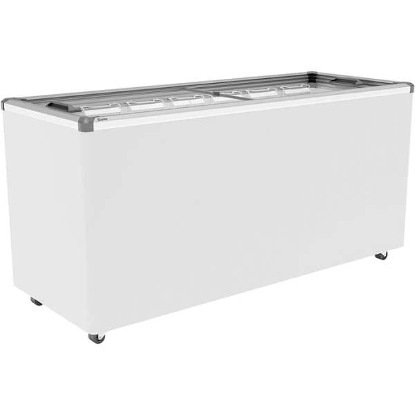 Ларь морозильный Frostor FG 600 С V25 серый (алюминиевая рамка)