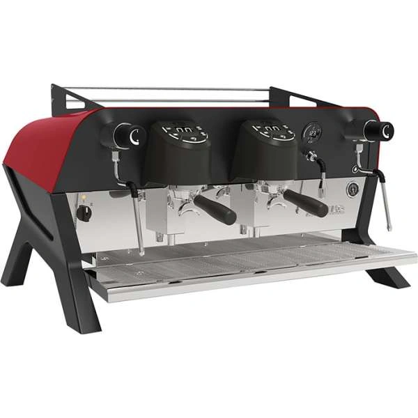 Кофемашина рожковая Sanremo F18 SB 2 высокие группы, черно-красная