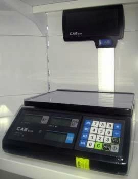 Весы торговые CAS ER JR-15CBU черные
