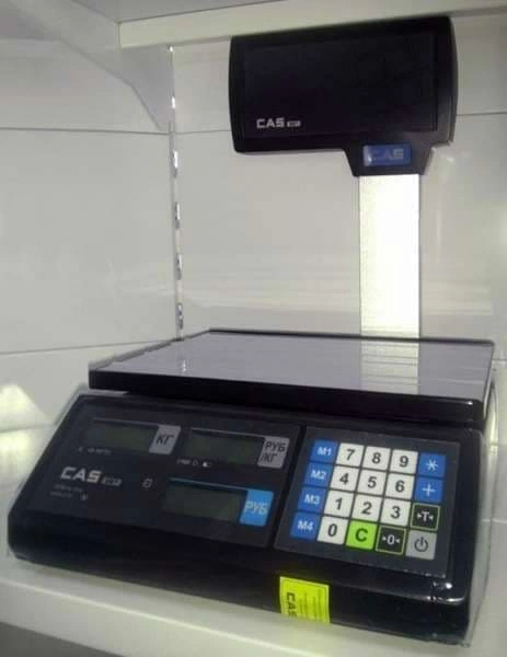 Весы торговые CAS ER JR-15CBU черные