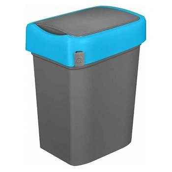 Бак для мусора Restola 434258117 SMART BIN 50л (430x330x630мм), с крышкой маятник синий