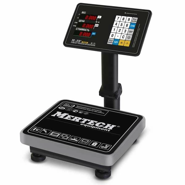 Весы торговые напольные M-ER 333 ACPU-32.5 расчет стоимости LED