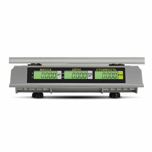 Весы торговые настольные M-ER 326 AC-32.5 "Slim" LCD Белые