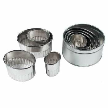 Набор кондитерских форм "Овал рифленый" 5см 8шт P.L. Proff Cuisine | FDMS-VL-8/502