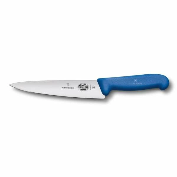 Универсальный нож Fibrox 25см ручка фиброкс синяя Victorinox | 5.2002.25