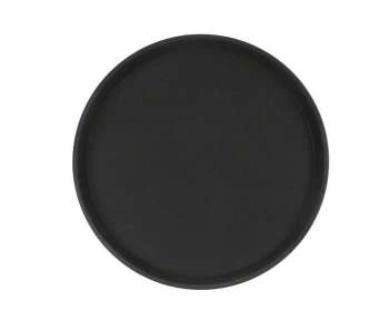 Поднос прорезиненный CuisinAid CD-RT16B 400х25мм круглый черный