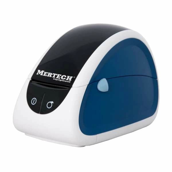 Термопринтер липких этикеток Mertech LP58 EVA RS232-USB Белые & blue