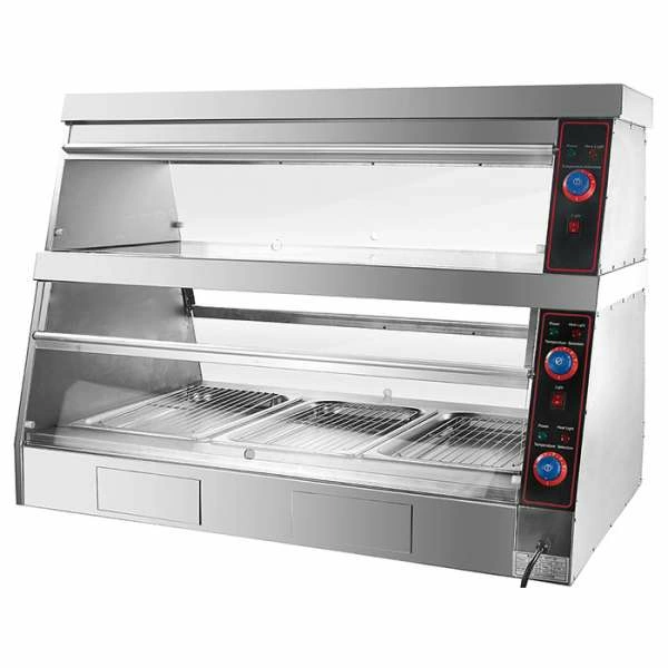 Витрина тепловая Kocateq DH 120EW ECO передаточная, двухъярусная, с подсветкой
