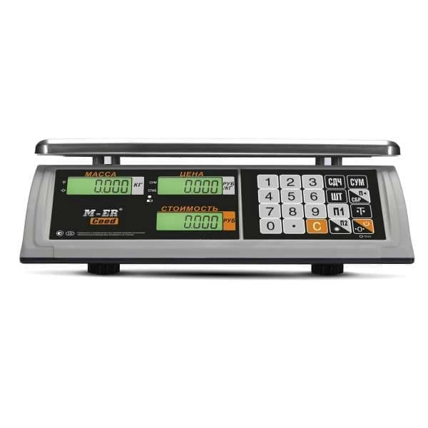 Весы торговые настольные M-ER 327 AC-32.5 "Ceed" LCD Белые