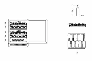 Шкаф винный CASO WineChef Pro 40 Black