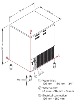 Льдогенератор NTF SL 140 W