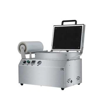 Скин упаковочная машина Hualian Machinery HLV-300VST NEW (210х148х40мм, матрица на 2 лотка)