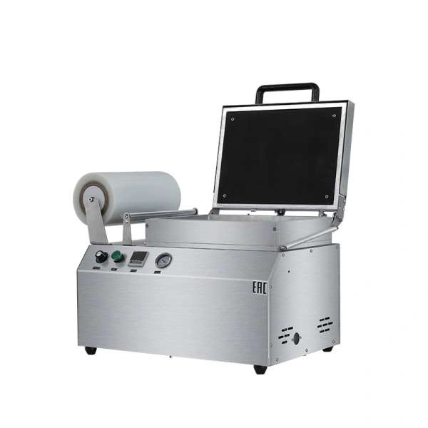 Скин упаковочная машина Hualian Machinery HLV-300VST NEW (210х148х40мм, матрица на 2 лотка)