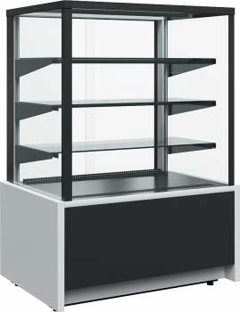 Витрина кондитерская Carboma KC70 VM 1,3-1 (ВХСв-1,3д Cube Техно) 9006-9005