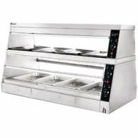 Витрина тепловая Kocateq DH 150EW ECO передаточная, двухъярусная, с подсветкой