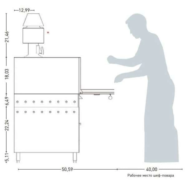 Печь на твердом топливе Josper HJX-50L
