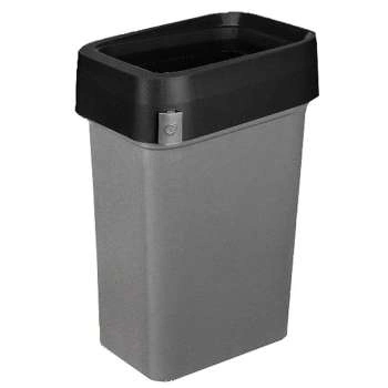 Бак для мусора Restola "SMART BIN PRO" 50л (430x330x630мм), с крышкой "гастро",серый 436202311