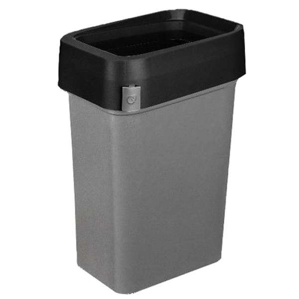 Бак для мусора Restola 435245813 SMART BIN PRO 50л (430x330x630мм), с крышкой гастро черный