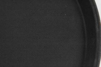 Поднос прорезиненный круглый 350х25мм черный Resto 1400CT Black