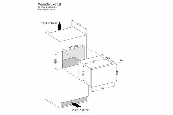 Шкаф винный CASO WineDeluxe E 18