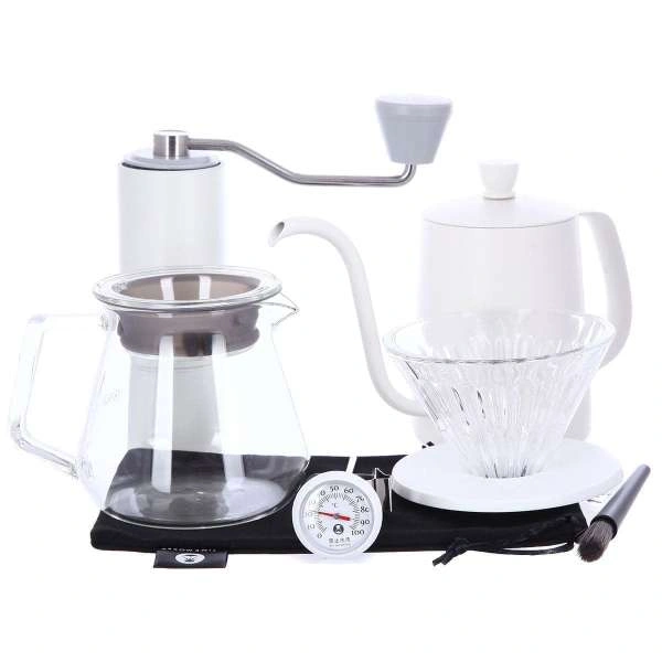 Набор для заваривания кофе Timemore C2 Pour Over Set Fish 03, белый