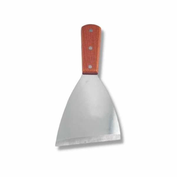 Лопатка 20,5см прямая (11*10см) нерж. широкая, с дерев. ручкой MGSteel | 902W