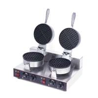 Вафельница для объемных вафель Hualian Machinery HWB-2 (2 секции, круг)