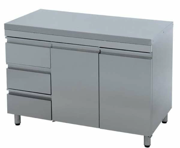 Стол-тумба с дверями Atesy СТ-С-1200.600-02-Р-3Л (СТ-2/1200/600 с ящиками)